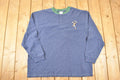 Vintage Y2K Disney Embroidered Goofy Quarter Button Thermal Crewneck Sweater Men's XXL
