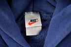 Vintage 1990s Nike Embroidered Mini Swoosh Blue Hoodie
