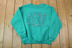Vintage 1990s Weekend Edition Window Cat Crewneck