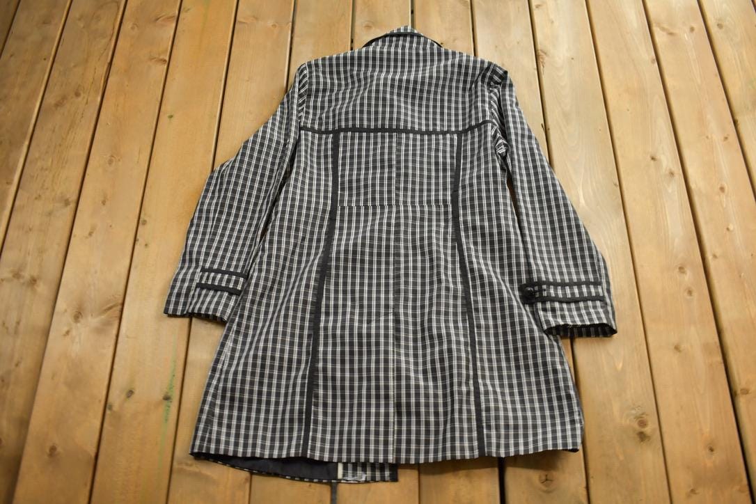 Vintage 2000s Jessica Plaid Overcoat