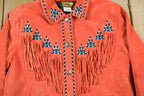 Vintage 80's Bob Mackie Western Button Up Suede Shirt