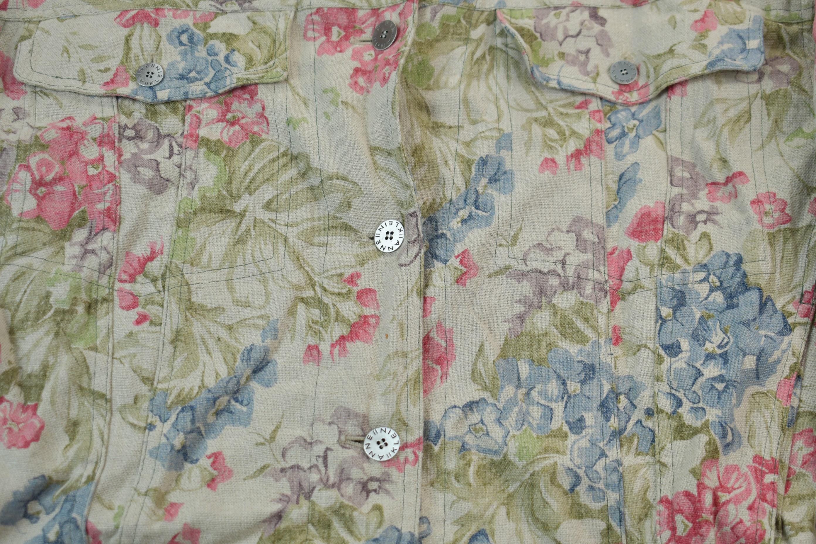 Vintage 1990s Floral Anne Klein Jacket