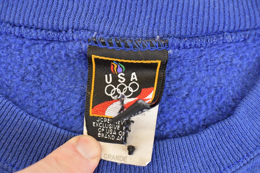 Vintage 1990s USA Olympics Blank Crewneck Sweatshirt Mens L