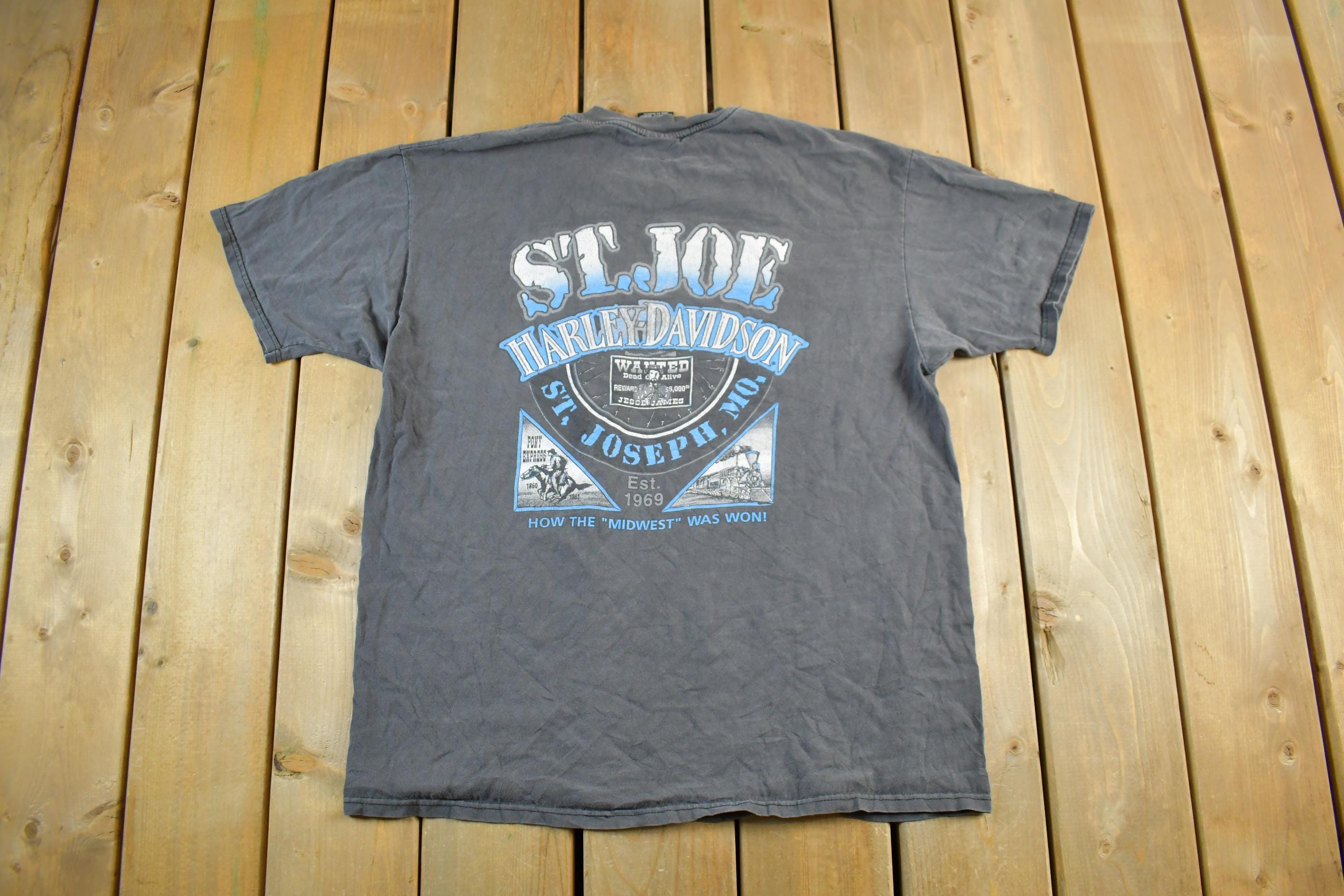 Vintage 1990s Harley Davidson Motorcycles Graphic T-Shirt Men's XL