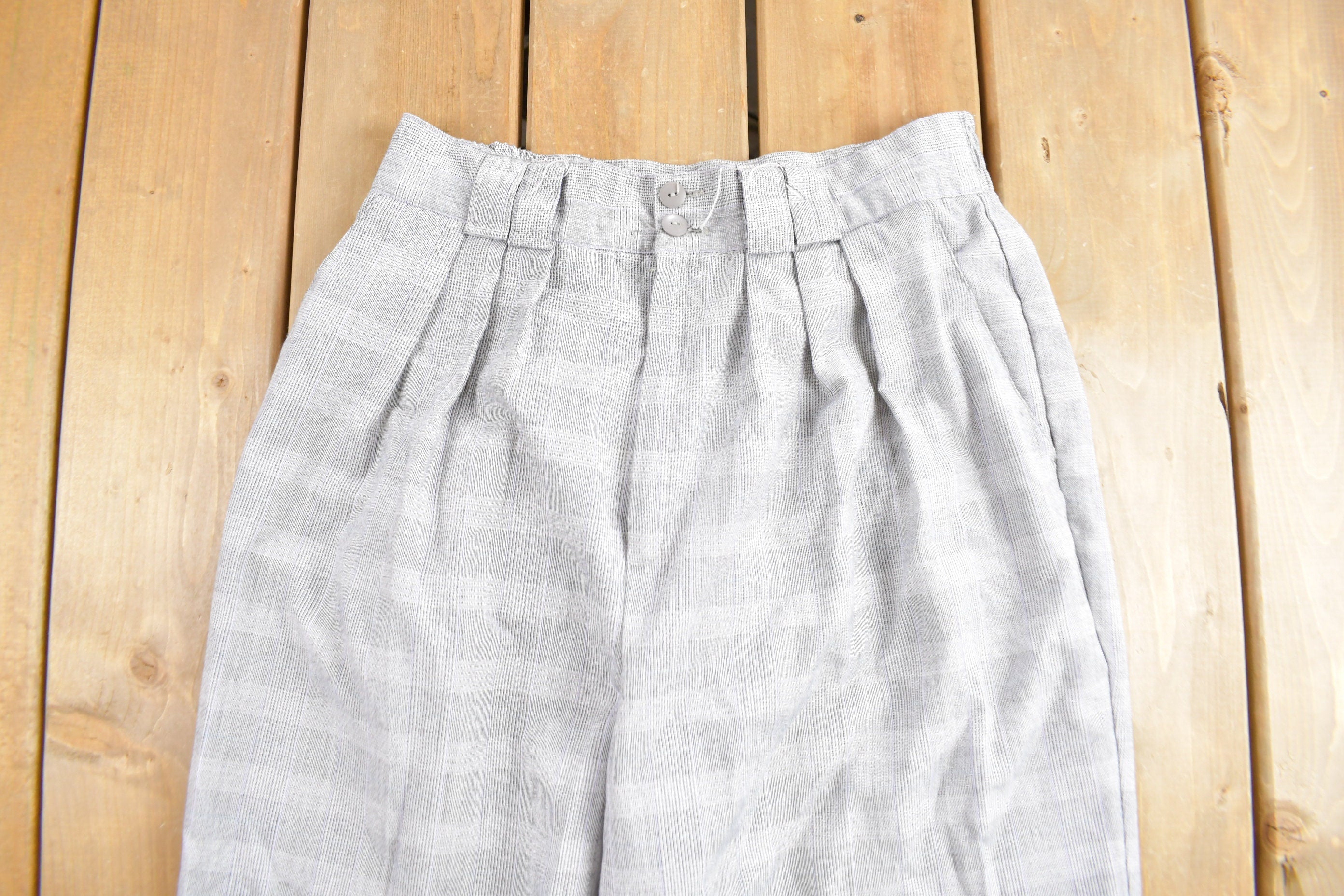 Vintage 1980's Fundamental Things Pleated Trousers Size 29 - 31 x 25