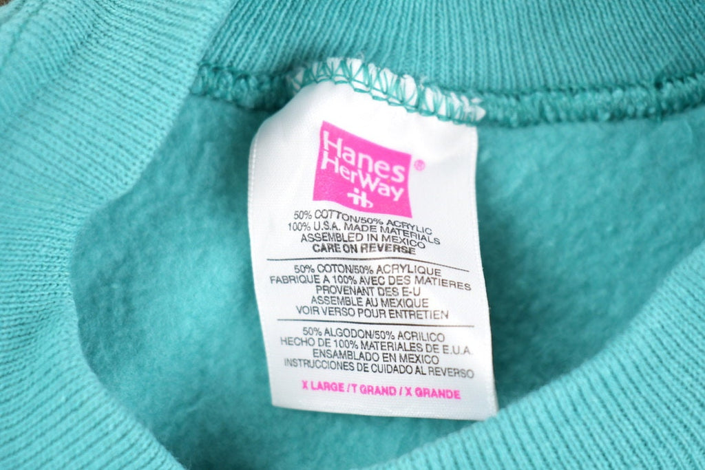 Vintage 1990s Hanes Her Way Raglan Crewneck Sweatshirt