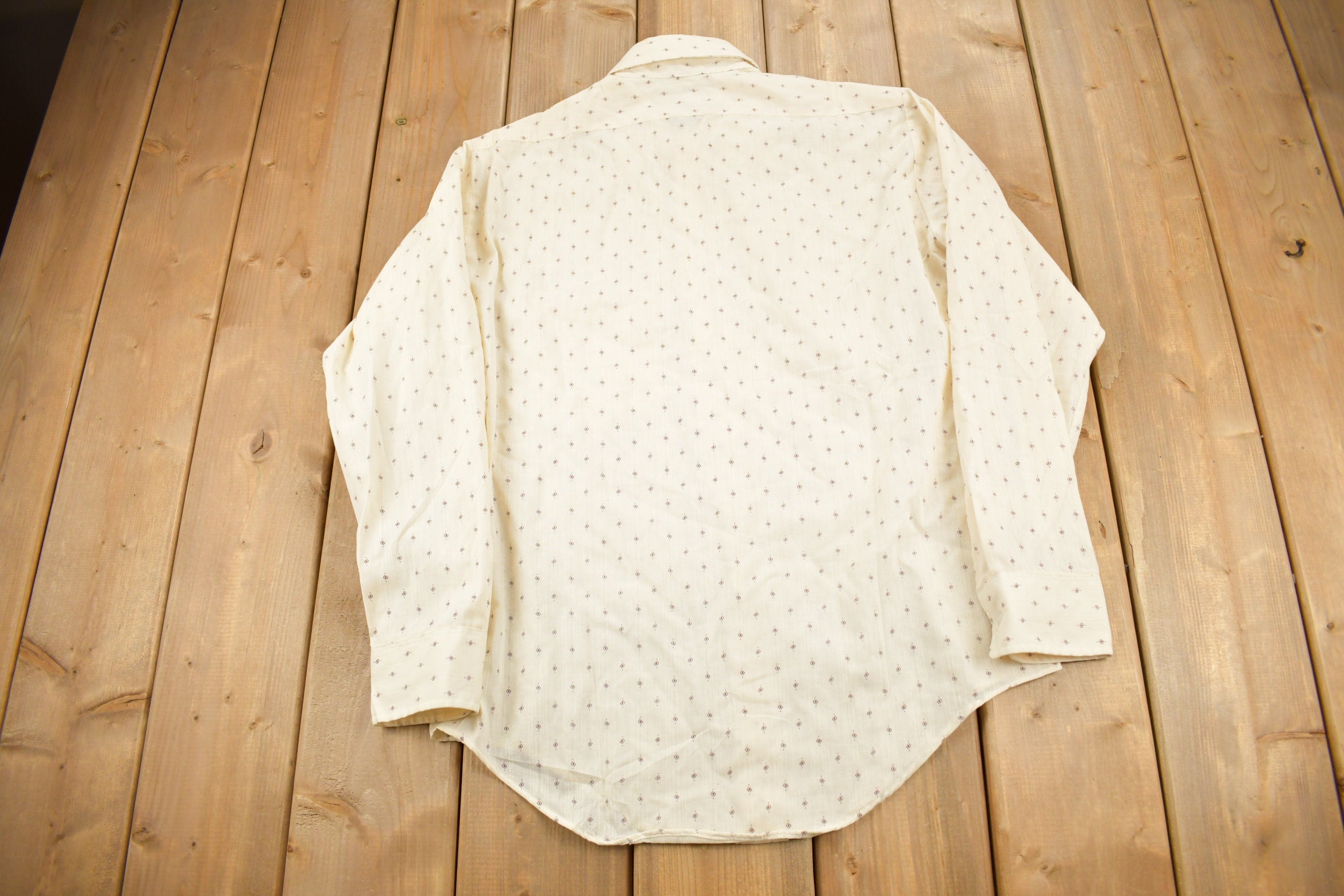 Vintage 1980s Oxford Shirt Makers Button Up Dress Shirt