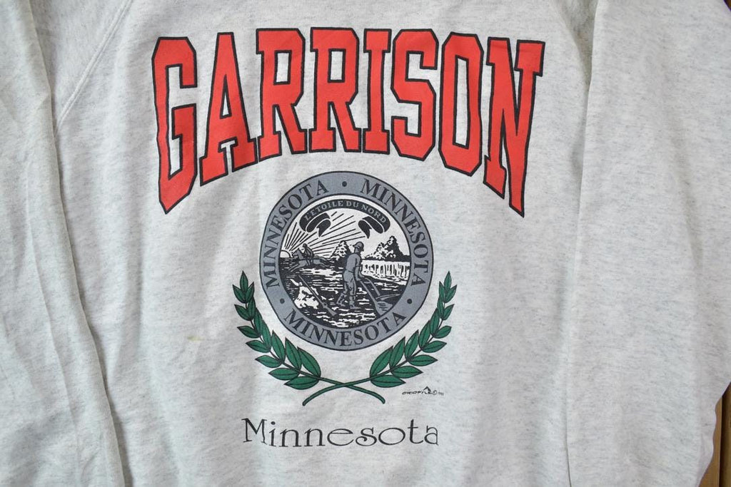 Vintage 1992 Garrison Minnesota Crewneck Sweatshirt