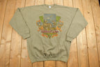 Vintage 1990s Deer Hunter Graphic Crewneck Sweatshirt