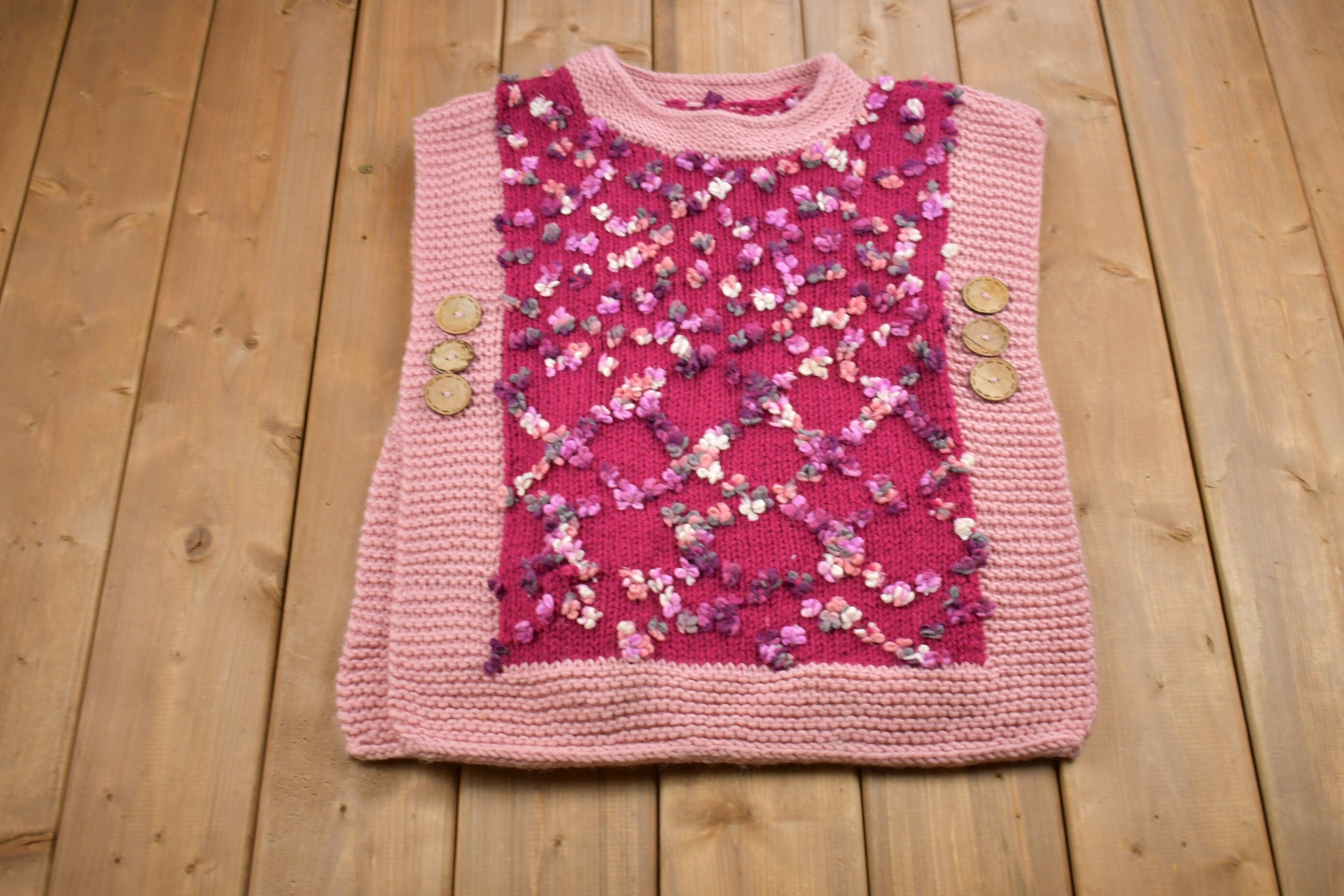 Vintage 1980s Knitted Sweater Vest