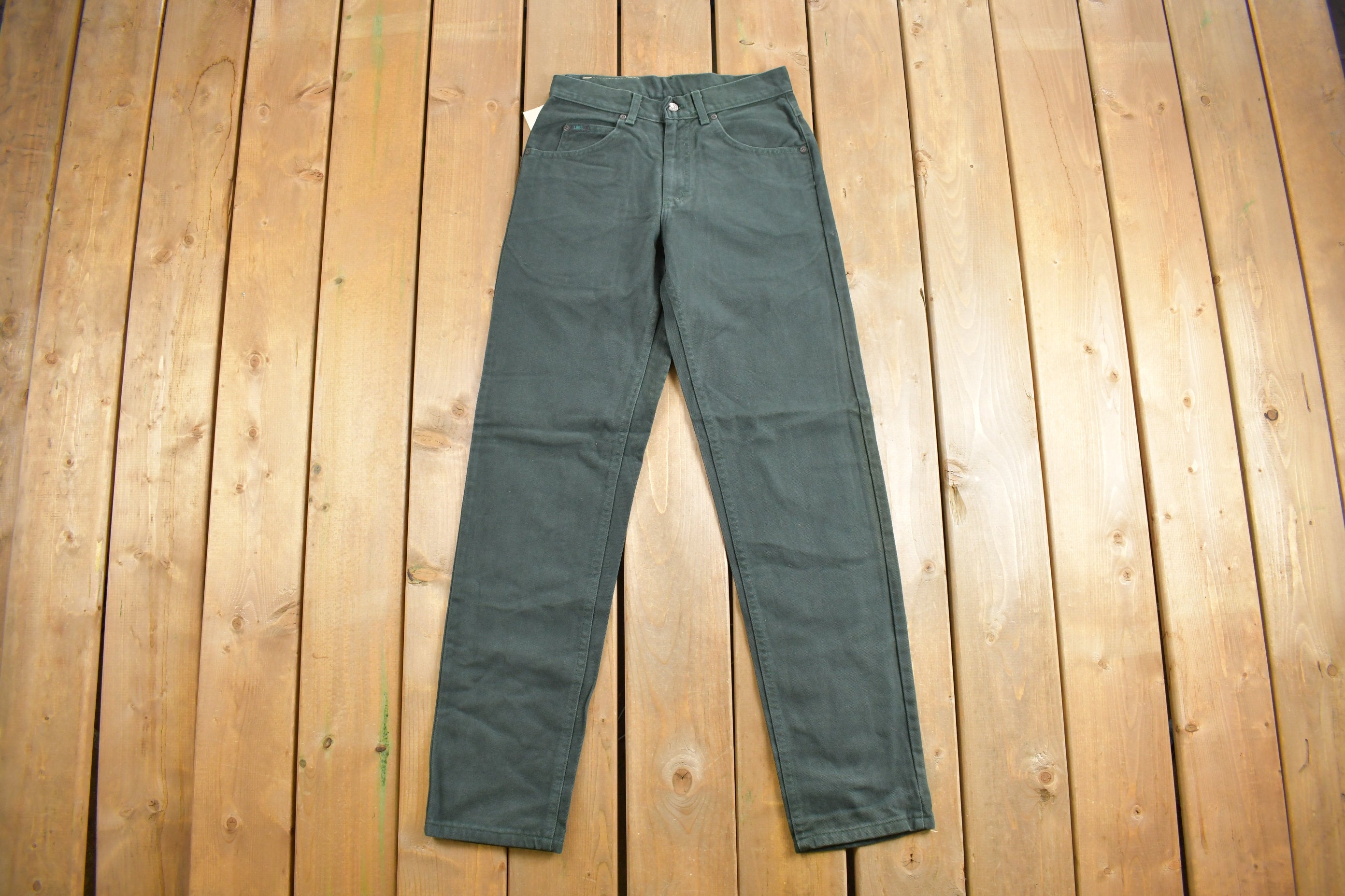 Wrangler Cowboy Cut Deadstock Vintage 1980s Jeans Size 28 x 30 Forrest Green