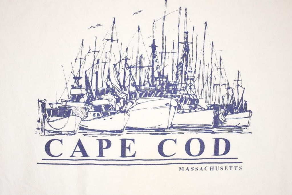 Vintage 1990s Cape Cod Sailboats Souvenir Travel T-Shirt Men's XL