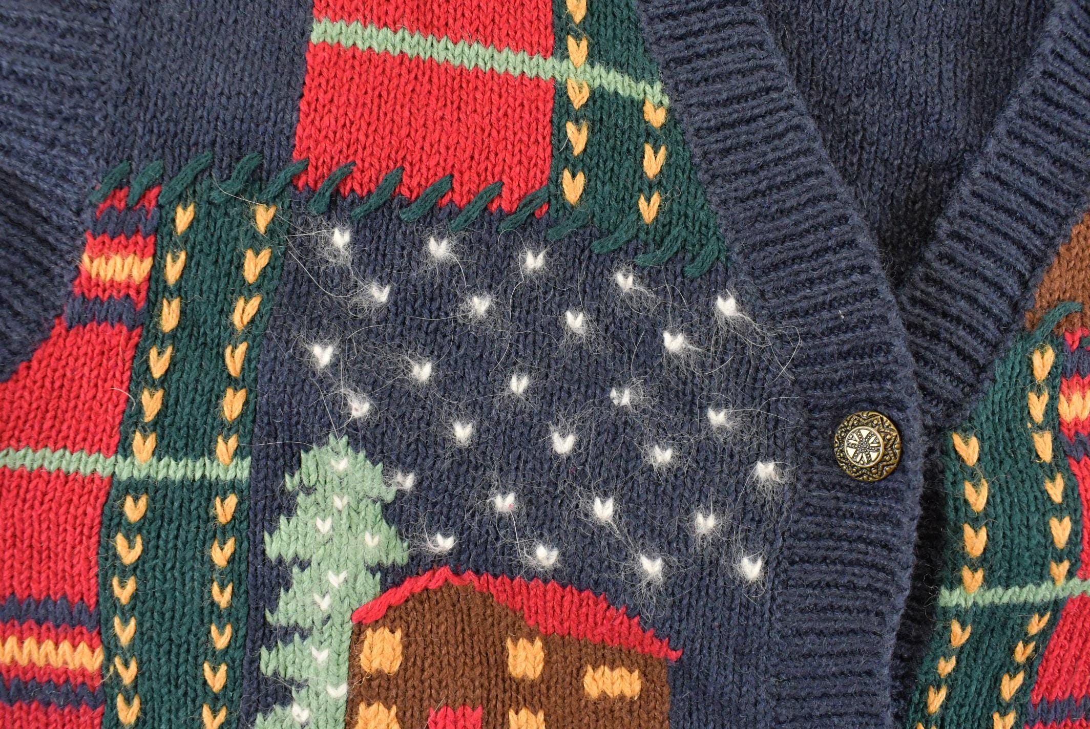 Vintage 1990s Nutcracker Christmas Theme Knit Cardigan Sweater Vest Women's Small / Vintage Cardigan / Button Up / Knit Vest