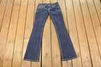 Vintage Deadstock Y2K Miss Me Bedazzled Low Rise Jeans Women's Size 26x31