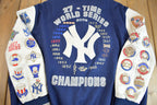Vintage 2000s MLB New York Yankees 27 Time World Series Champion Embroidered Letterman