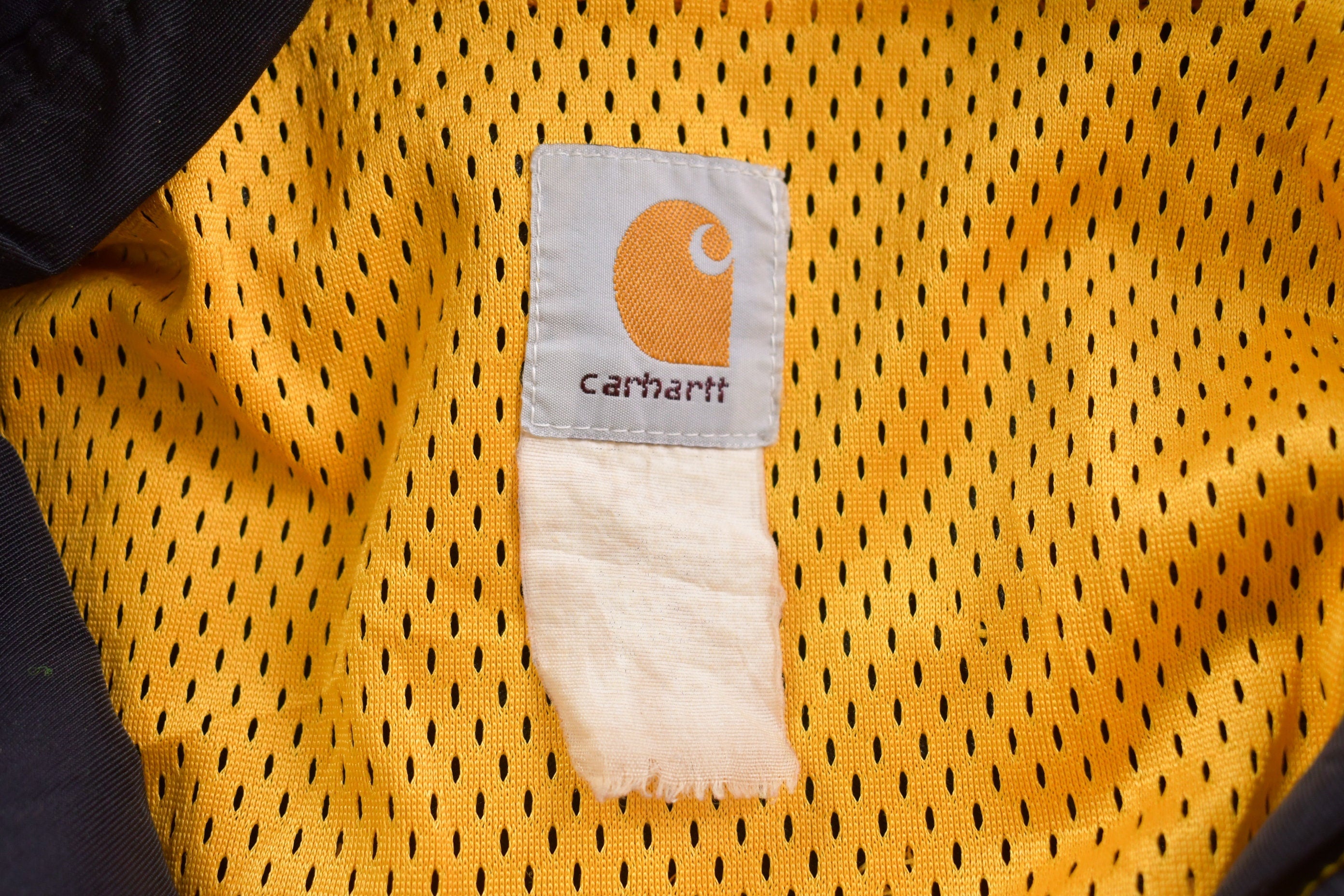 Vintage 1990s Carhartt Mens Winter Yellow Coat