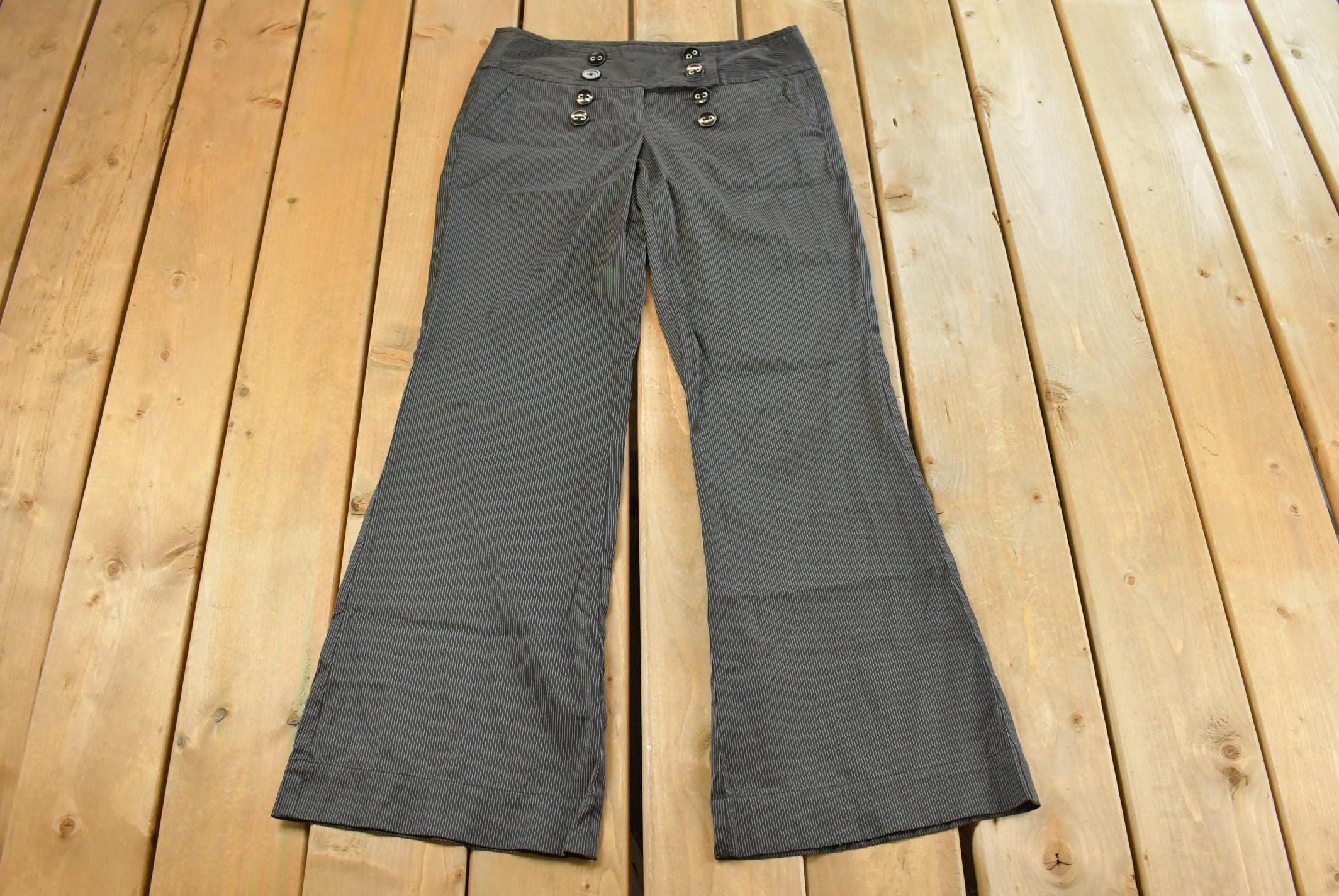 Vintage 1990s BFF Pinstripe Bell Bottom Pants Women's 32 x 31 /