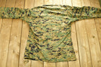Vintage Marines Army Military Button Up Shirt