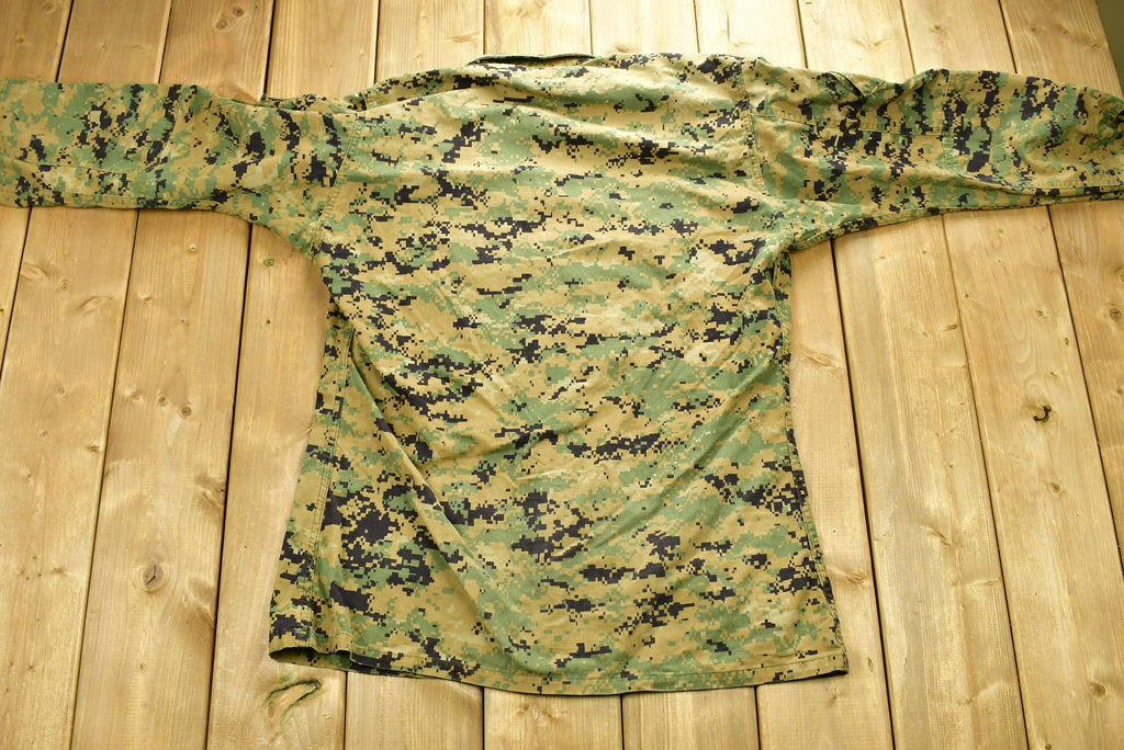 Vintage Marines Army Military Button Up Shirt