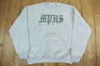 Vintage 1990s fruit Of The Loom Light Grey Crewneck Sweatshirt