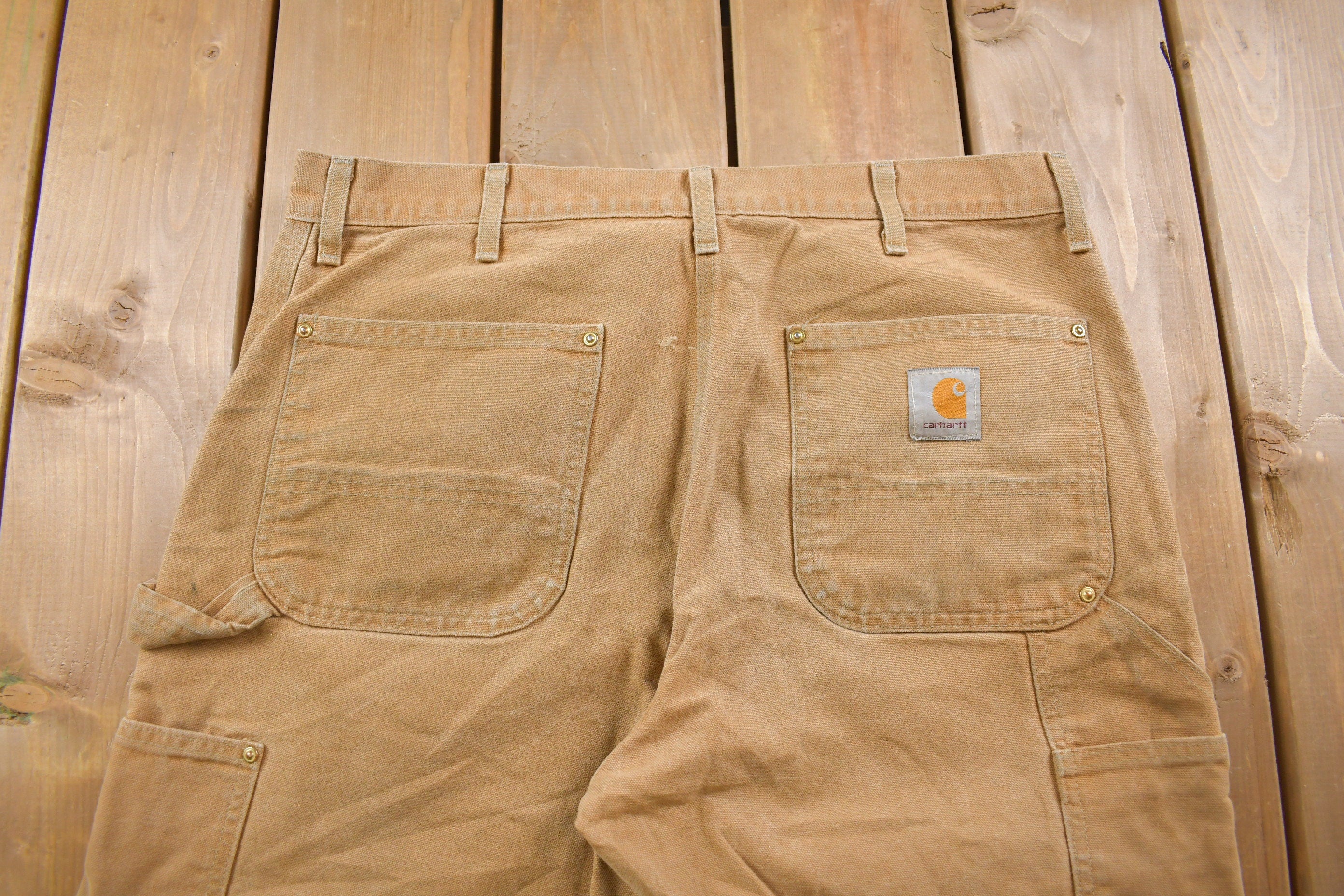 Vintage 1990s Carhartt Double Knee Work Pants Size 36 x 30