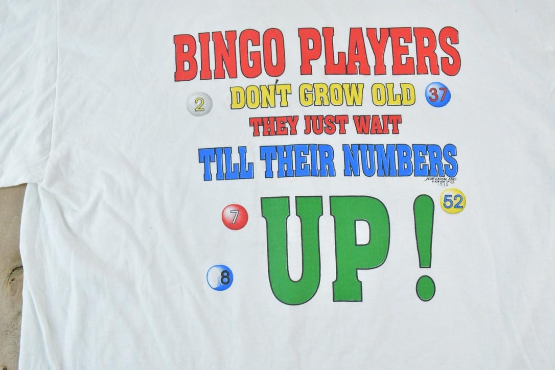 Vintage 1990s Bingo Players Cartoon Single Stitch T-Shirt