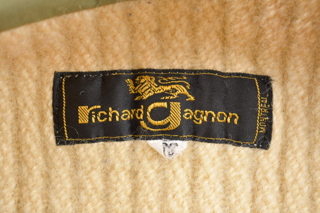 Vintage 1980s Richard Gagnon Thermal Lined Bomber Jacket