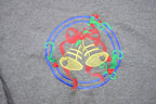Vintage 1990s Christmas Embroidered Jingle Bells Sweater , 90s Holiday Crewneck , Winter Wear , Festive Graphic Print , Made In USA