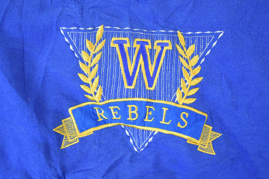 Vintage 1990s W Rebels Russell University Collegiate Heavyweight Crewneck