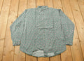 Vintage 1990s Pause Paisley Button Up Shirt / 1990s Button Up / Vintage Button Up / Basic Button Up / Paisley Pattern / Paisley Button Up