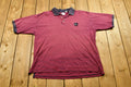 Vintage Striped Short Sleeve Polo Shirt