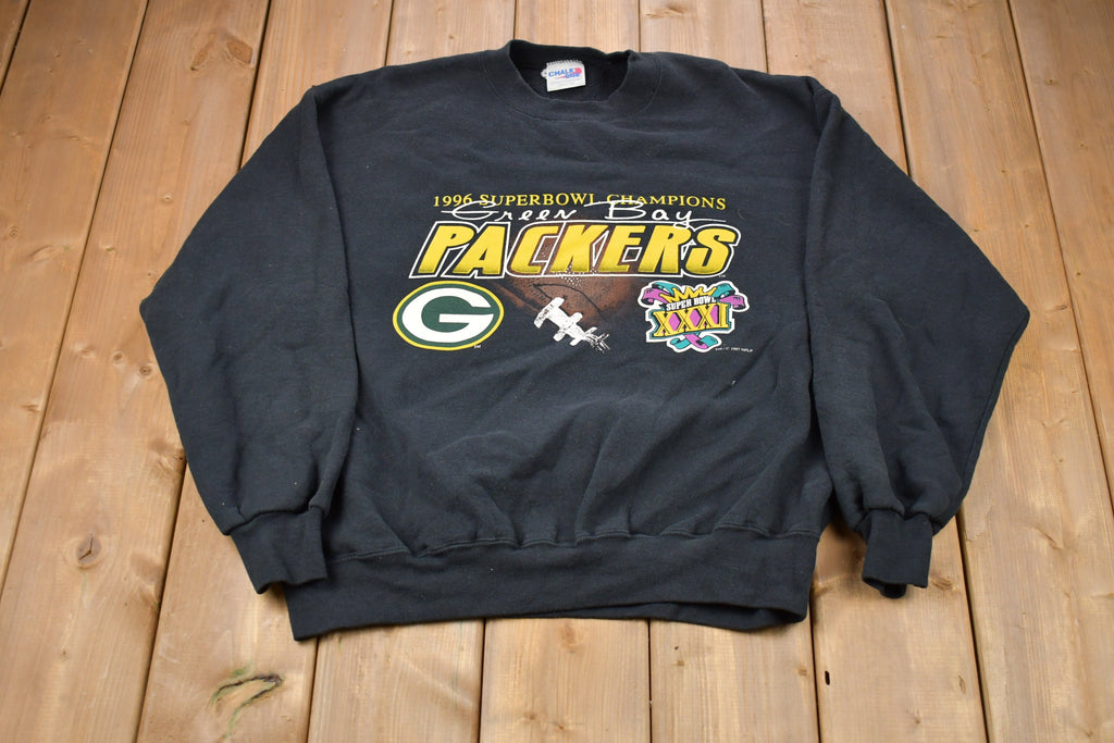 Vintage 1997 Green Bay Packers NFL Made In USA Graphic Crewneck Sweatshirt