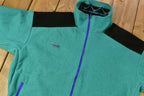 Vintage 1990s Columbia Radial Sleeve Full Zip Fleece Sweater