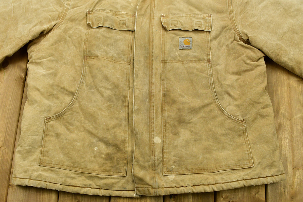Vintage 1990s Carhartt Tan Chore Coat