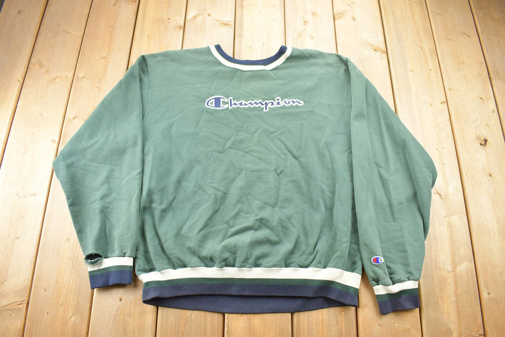 Vintage 1990s Champion Reverse Weave Embroidered Crewneck Sweatshirt