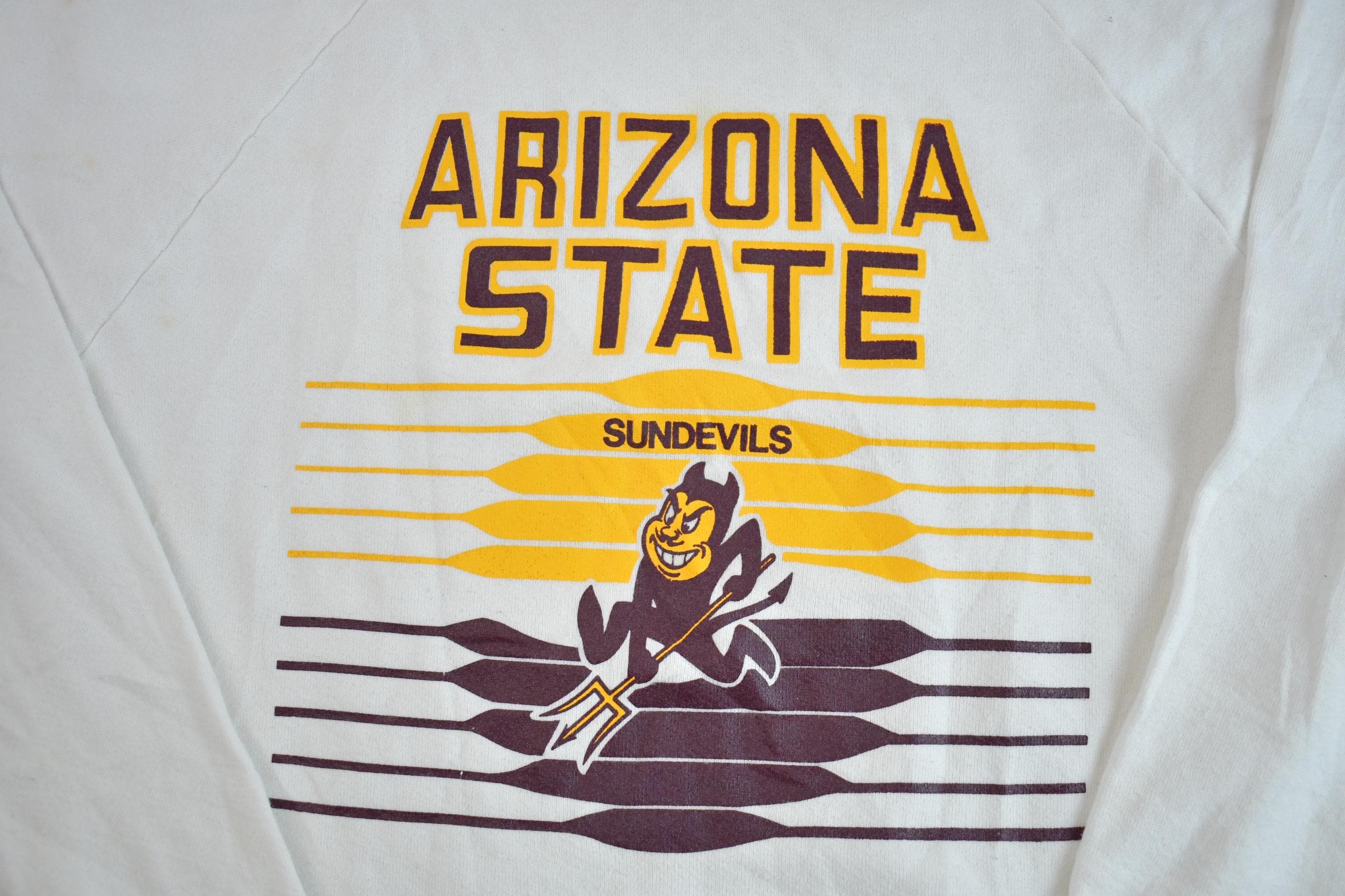 Vintage 1980s Arizona State University Sundevils Crewneck Made In USA