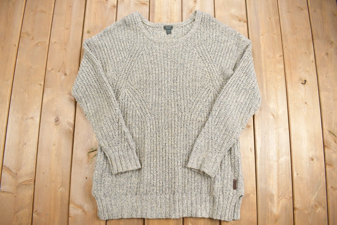 Vintage 1990s Roots Knit Crewneck Sweater