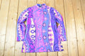 Vintage 1960s Swinging London mock turtleneck Abstract Pattern Tunic Dress Women's S