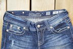 Vintage Y2K Miss Me Bedazzled Low Rise Jeans Size 26x31