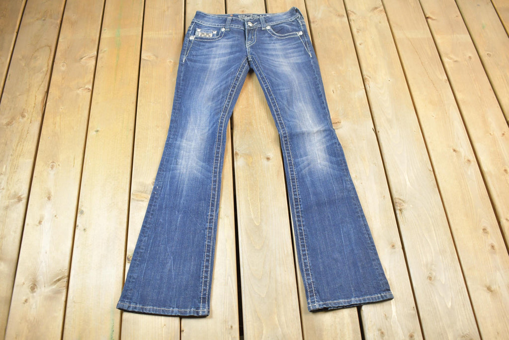Vintage Y2K Miss Me Bedazzled Low Rise Jeans Size 26x32