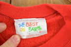 Vintage 1990s Best Dad On Earth Cute Crewneck Sweater