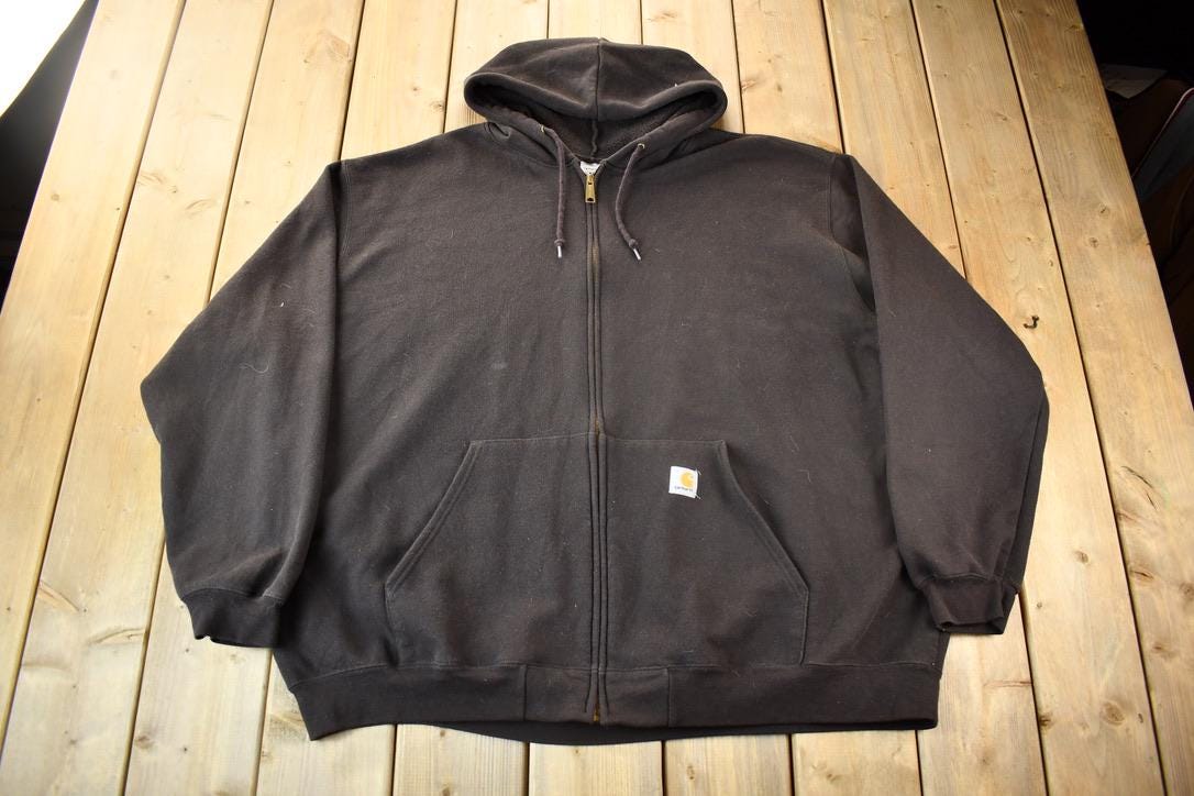 Vintage Y2K Carhartt Zip Up Hoodie Size 4XL