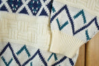 Vintage 1990s Arrow Sport Knit Abstract Pattern Crewneck Sweater