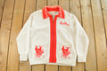 Vintage 1960s Creative Knits By Judy Graf Knit Full Zip Sweater Women's Medium /