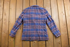 Vintage 1970s Pendleton Plaid Button Up Blazer Jacket Size 12