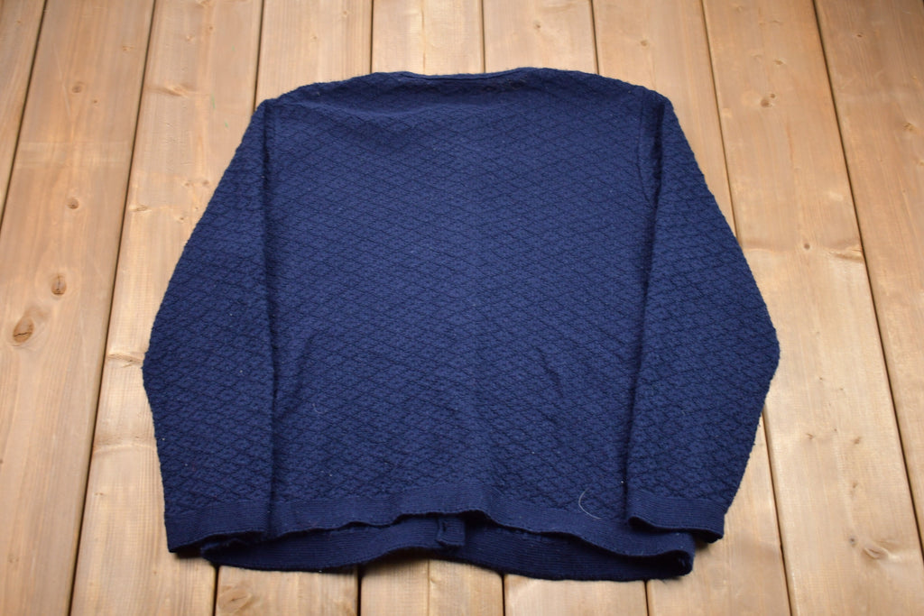 Vintage 1990s Cuddle Knit Made In USA Knitted Cardigan