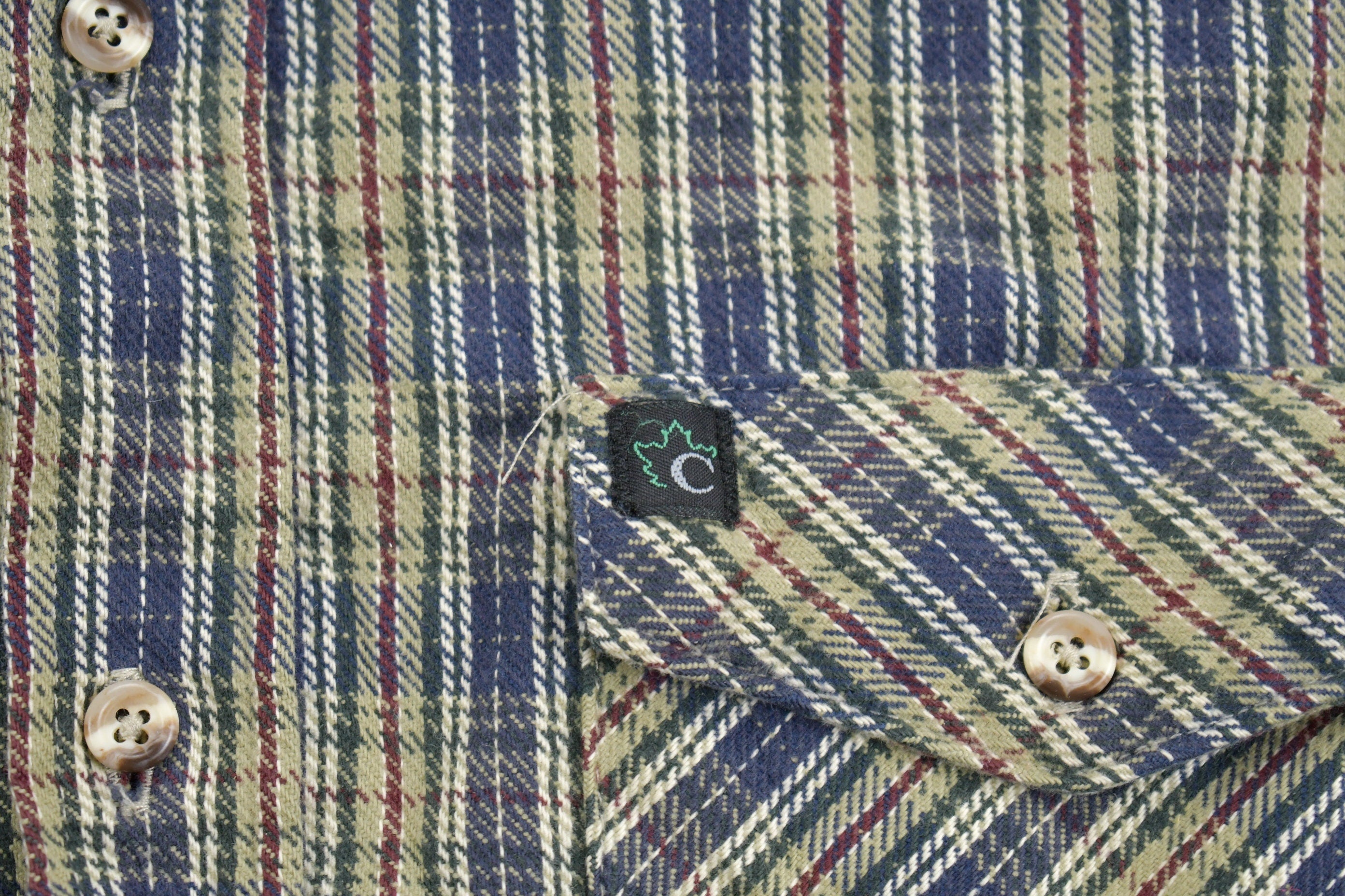 Vintage 1990s Codet Plaid Button Up Shirt