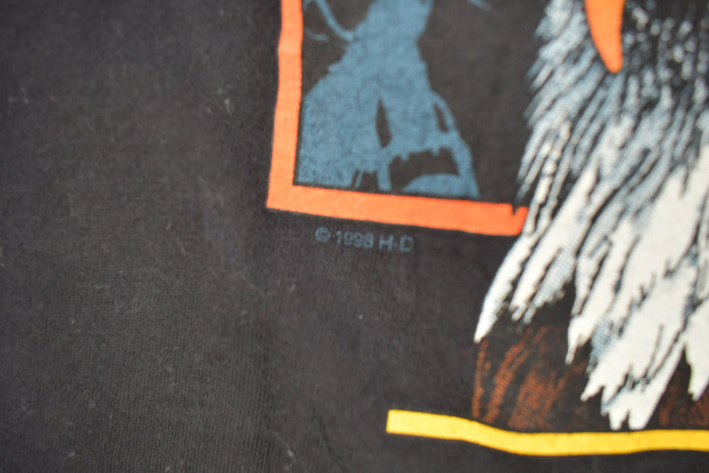 Vintage 1998 Harley Davidson Of Newfoundland Canada Bald Eagle T-Shirt