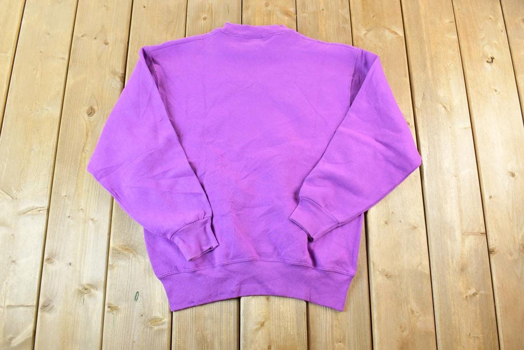 Vintage 1990s Pro Spirit Blank Purple Crewneck Sweatshirt