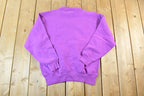 Vintage 1990s Pro Spirit Blank Purple Crewneck Sweatshirt